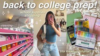 BACK TO COLLEGE PREP!  school supplies shopping, what's in my backpack, outfit ideas, nails, etc!