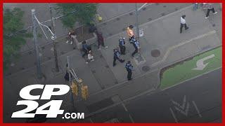 Female suspect sought by police after male stabbed on downtown streetcar