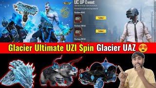 New Glacier UAZ  | New Glacier Ultimate Spin | BGMI Next UC UP Event | UZI Glacier Spin