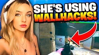 NATARSHA 100% USING WALLHACKS IN WARZONE!