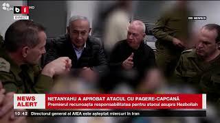 NETANYAHU AR FI APROBAT ATACUL CU PAGERE CAPCANĂ_Știri B1TV_11 nov. 2024