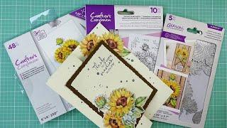 Bust it Out: Crafter's Companion Radiant Sunflower Decoupage Bundle! Easy, Handmade Z-Fold 5x7 Card!