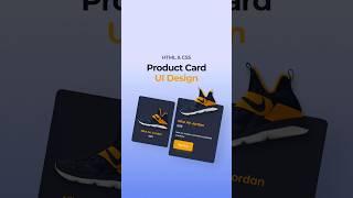 Product Card Ui Design HTML CSS