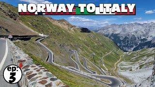 Norway to Italy on Motorcycle! Italy and Stelvio Pass | Episode 3