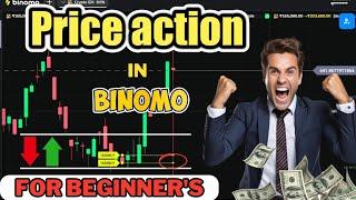 Price Action in Binomo  Price Action Strategy For beginners || Price Action Strategy