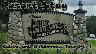 FORT WILDERNESS CABIN//Day One of our Overnight Stay//Tour of the Cabin and Evening Golf Cart Ride!