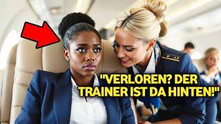 Rassistische Crew lacht – schockiert, als sie erfährt, dass die schwarze Frau ihre Chef-Pilotin ist!