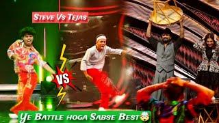 OmgSteve Vs Tejas Battle in India's best dancer Vs Super dancer Champions ka Tashan 3rd Episode