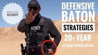  Private Security Baton Training Tip - What They Didn’t Tell You in Class‼️