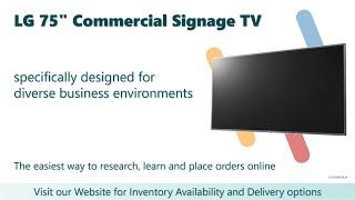 LG 75UT640S0UA | Commercial Signage TV | Display