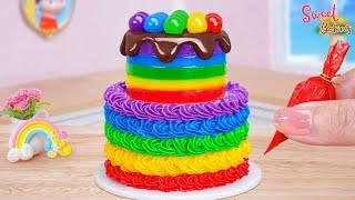 Rainbow Cake RecipesHow To Make Miniature Rainbow Chocolate Cake Decorating IdeasSweet Baking