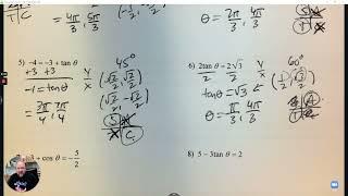 Lesson on Solving Trig Equations