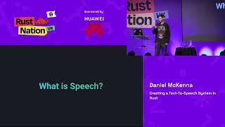 Daniel McKenna - Creating a Text-To-Speech System in Rust