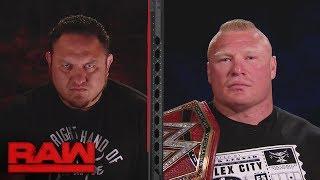 Brock Lesnar and Samoe Joe’s split-screen interview gets intense: Raw, July 3, 2017