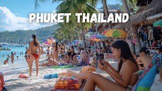 Walking in Phuket – Daytime Walk Patong Beach | 4K Thailand