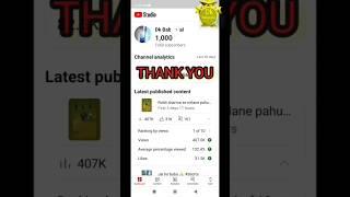 1k Subscriber Comlete huye  ||subscribe|| #shorts