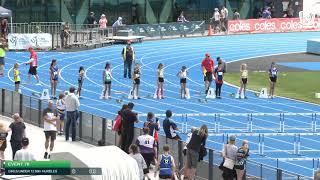 Girls Under 12 80m Hurdles H10 - 2020 State Combined Events Championships // LAVicTV