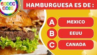 Adivina los PAÍSES por su COMIDA | ¿Cuántos puedes adivinar? | Jugar Quiz-Trivia