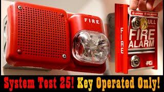 Key Activated Only Fire Alarm Pull Stations | Wheelock & Fire-Lite System Test 25!