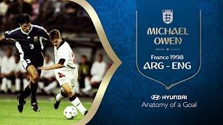 Michael Owen Goal | Argentina v England | 1998 FIFA World Cup