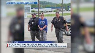 Four arrested and charged with federal drug offenses after Pike County search warrants