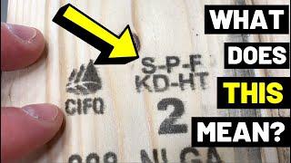 What Is S-P-F LUMBER? (S-P-F Vs. SYP...What's The Difference?? Lumber Markings/Softwood Varieties)