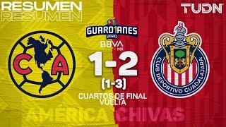 Resumen y goles | América 1(1)-(3)2 Chivas | Cuartos Vuelta - Guard1anes 2020 Liga BBVA MX | TUDN