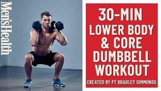 30-Minute Lower Body and Core Dumbbell Workout | Men’s Health UK