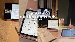 COLLEGE DIARIES | productive study vlog, midterms week, lots of stu(dying)