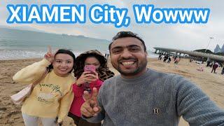 Famous Beach in XiaMen Fujian, China  | Hindi travel vlog with English subtitles |