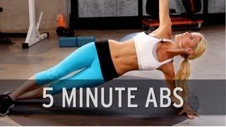 How to Lose Belly Fat: 5 Minute Abs