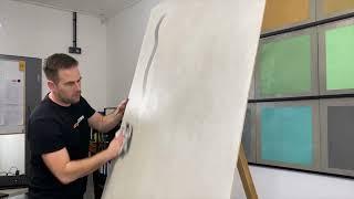 Microbond microcement - how to obtain a cloudy effect.