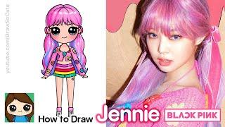 How to Draw Jennie BlackPink Ice Cream