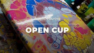 Acrylic Pouring Open Cup Fluid -New Colors - New Canvas - AF Nr. 26: Kiss