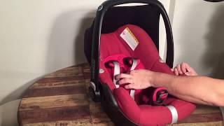 How to Adjust the Harness / Straps / Safety Belts on a Maxi Cosi Pebble Car Seat