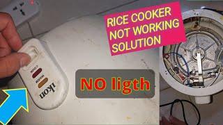 Rice Cooker Not Working No Light Solution || rice cooker repair