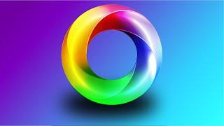Create Modern Colorful Spiral logo | Illustrator Tutorial l gradient illustrator logo