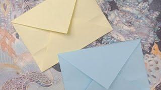 How to make Paper Envelope || Easy Paper (without glue and scissor)@canvascrafts