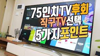 블랙프라이데이 직구 TV 고민 해결! 75인치 TV 후회? OLED TV 번인? QLED TV 고민?