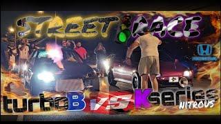 kseries nitrous vs turbo Bseries street race + turbo rsx vs all motor kseries coupe honda power