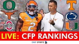 College Football Playoff Top 25 Rankings 2024 LIVE