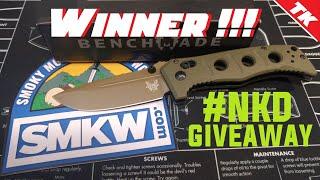 Thrifty Kaniffy Wins Benchmade Mini Adamas. Open Tag #SMKW #NKD Giveaway Winner