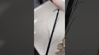 3 Ways To Trim Split Ends #haircut #shortsvideo