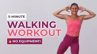 5-Minute Walking Workout (No Equipment, All Standing)