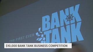 QC entrepreneurs make their pitch for a $10,000 prize at Bank Tank