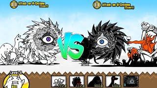 Battle cats - Attack on W-Cyclone (Expert) VS Attack on B-Cyclone (Expert)