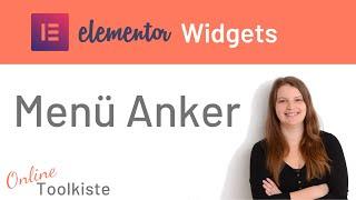 Das Menü Anker Widget in Elementor | Tutorial deutsch