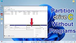 How to Partition C Drive in Windows 10/11 and Create D, E, Etc Drive \ Without Any Programs