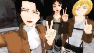 MMD shingeki no kyojin Funny collection 1