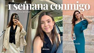 UNA SEMANA CONMIGO  | Rutina diaria, Lecturas, Vamos de boda, Skincare, GRWM, Compras